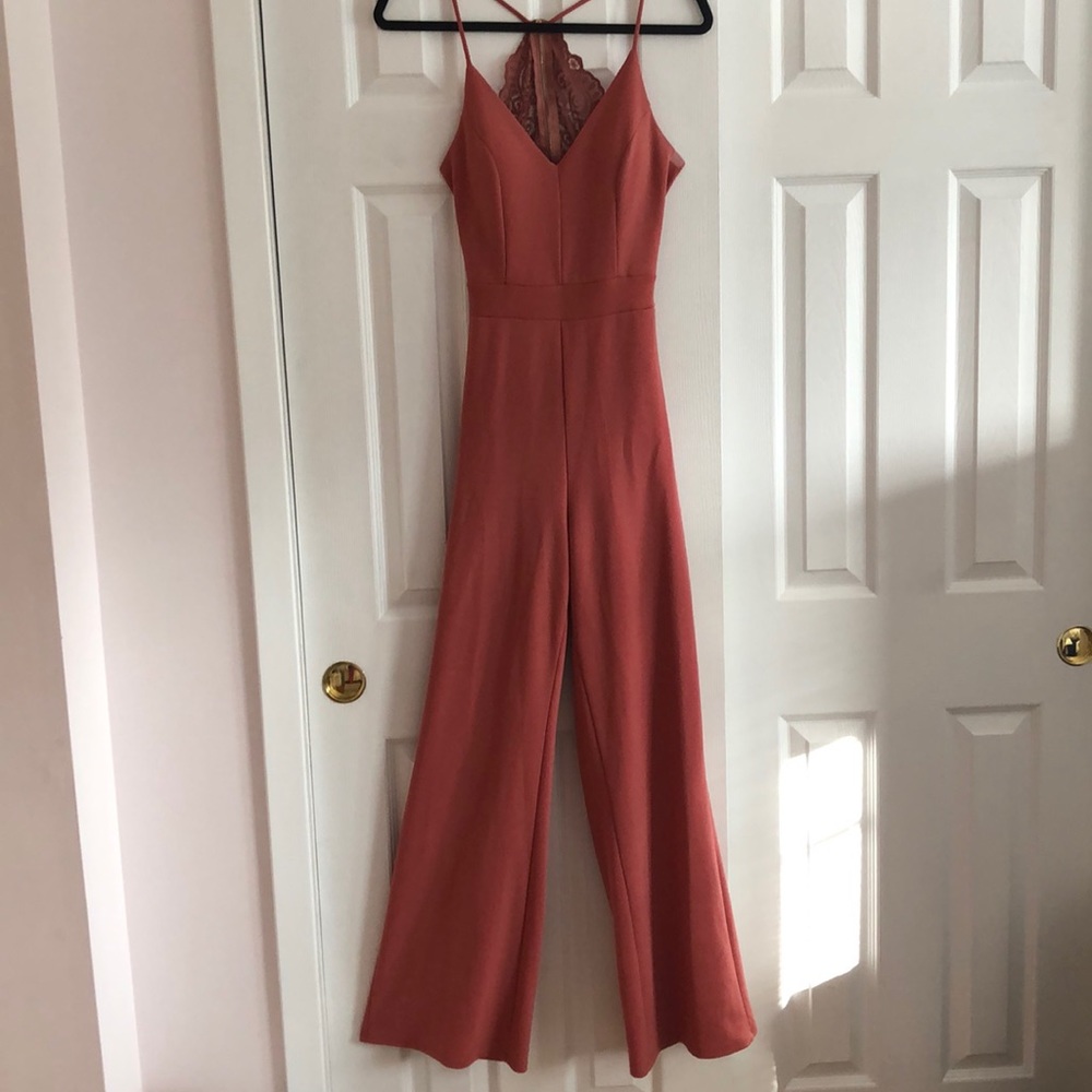 Coral jumpsuit